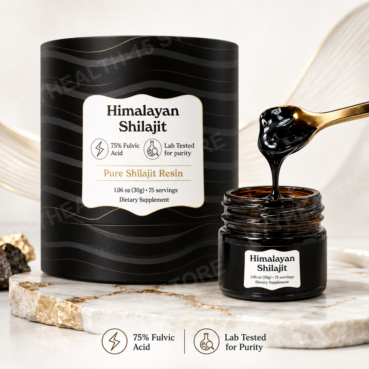 Shilajit Resin Pure - Himalayan Shilajit Resin Pure Shilajit Supplement