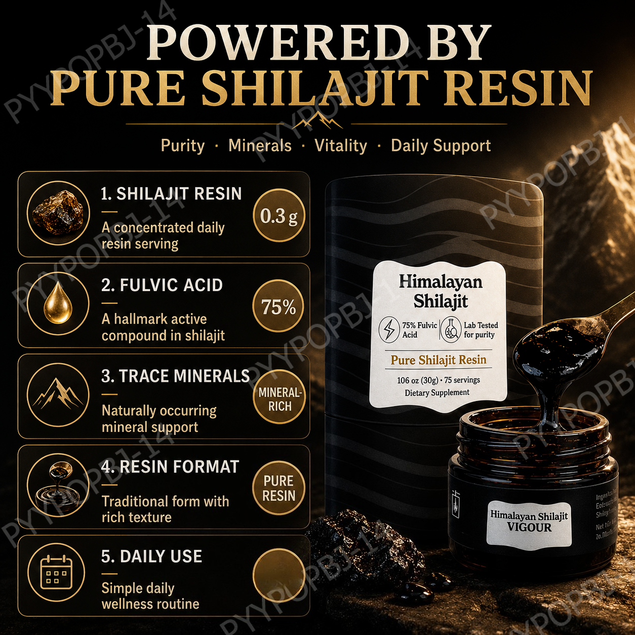 Himalayan Shilajit Pure Resin  - огляд і ціна Shilajit Resin Pure