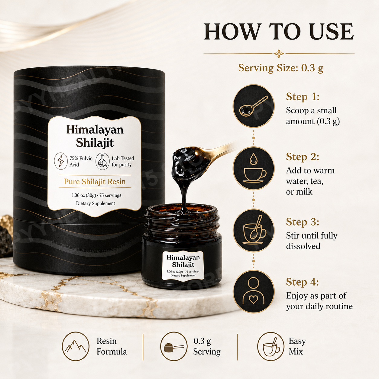 Himalayan Shilajit Resin Pure  - огляд і ціна Shilajit Resin Pure