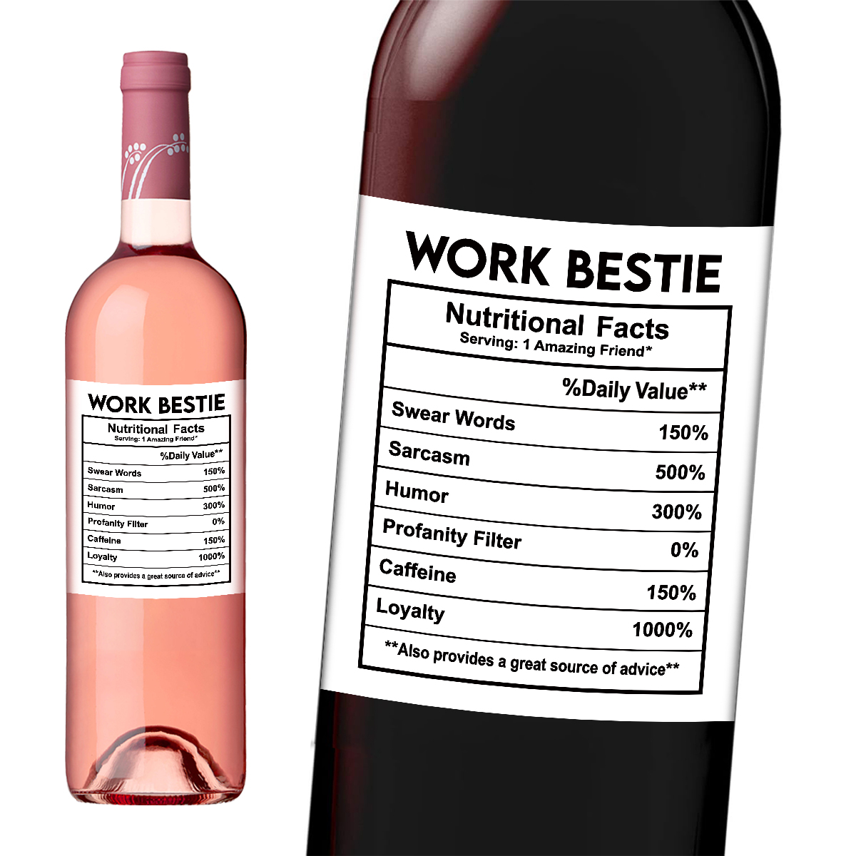 4pcs Funny Work Bestie Wine Bo - огляд і ціна Nutrition & Fitness Coaching Fulham