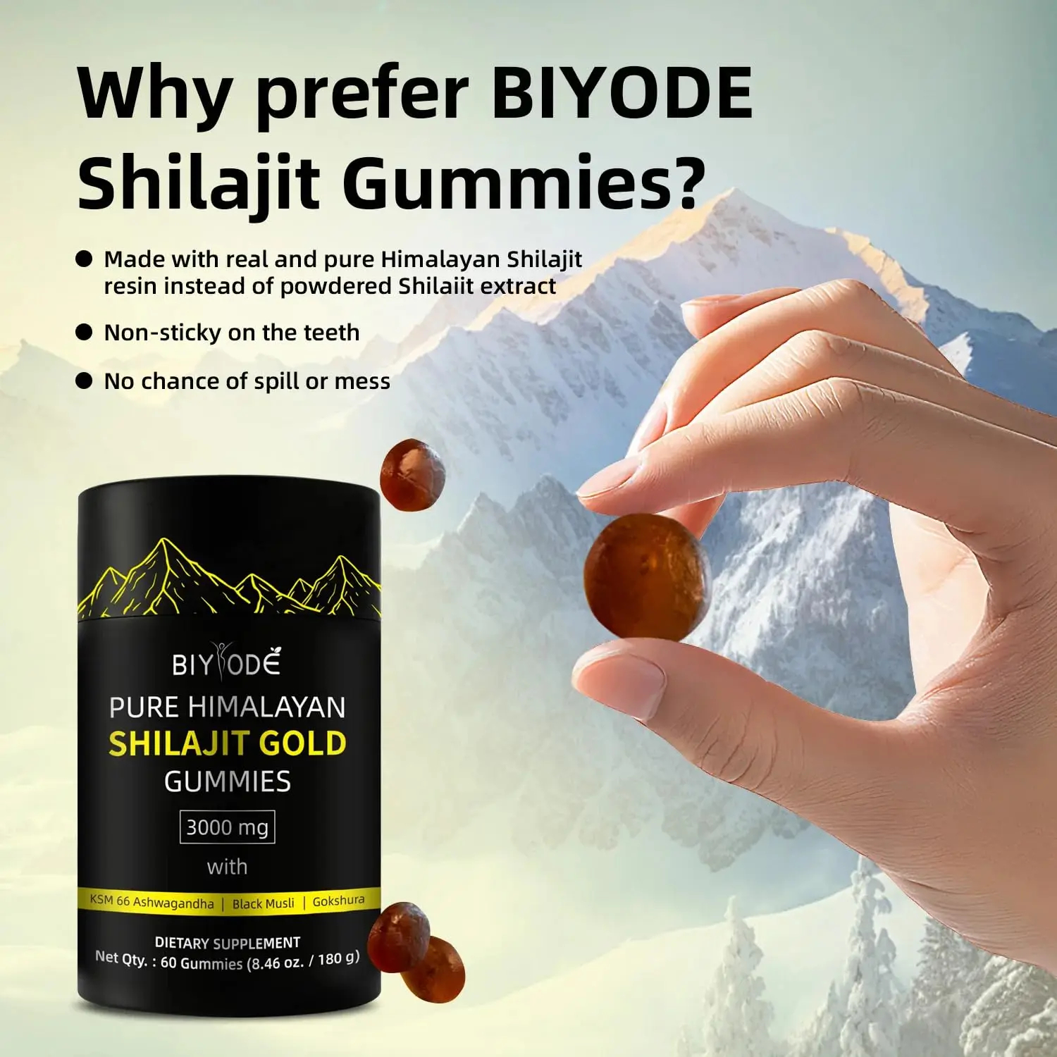 3000mg Himalayan Shilajit Gumm - огляд і ціна Shilajit Resin Pure