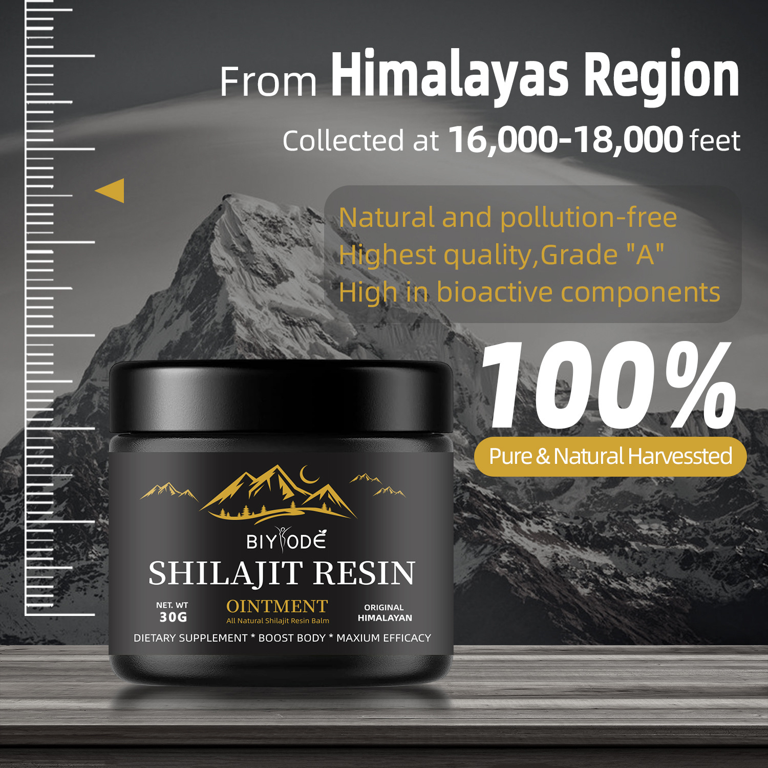 600MG Pure Premium Himalayan S - огляд і ціна Shilajit Resin Pure