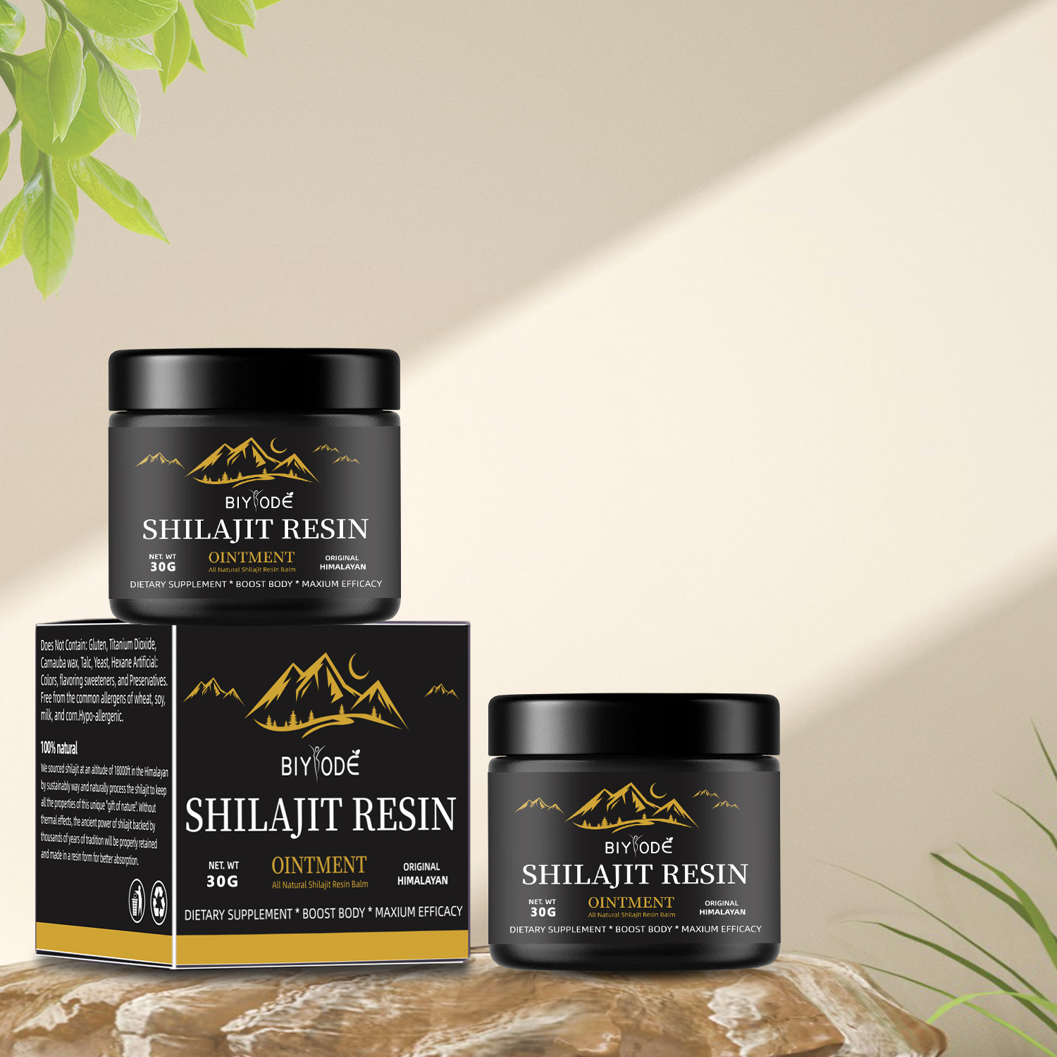 600MG Pure Premium Himalayan S - огляд і ціна Shilajit Resin Pure